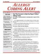 Allergy Coding Alert